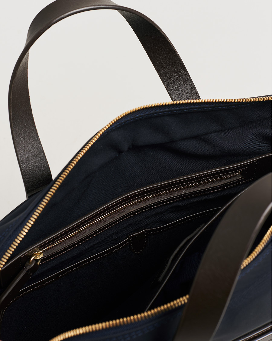 Men | Mismo M/S Aspire Briefcase Navy/Dark Brown | Pre-owned | Mismo M/S Aspire Briefcase Navy/Dark Brown