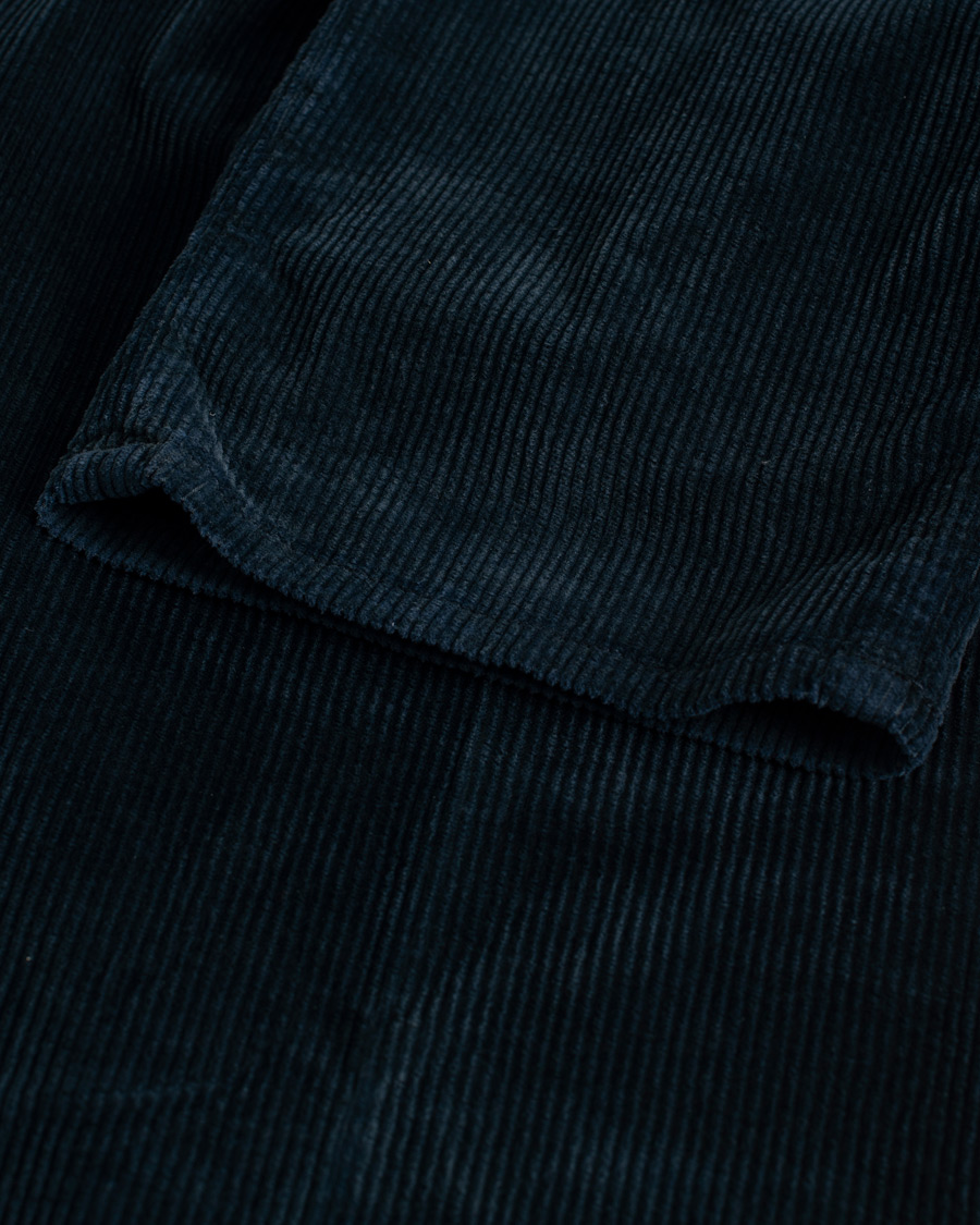 Men | Trousers | Pre-owned | Incotex Slim Fit Leisure Cord Slacks Navy