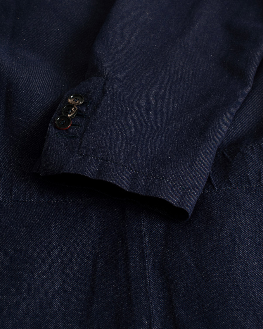 Men | Pre-owned Blazers | Pre-owned | Montedoro Unconstructed Denim Blazer Blue 52