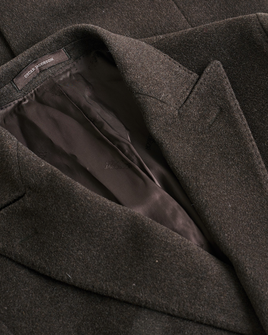 Men | Pre-owned Coats & Jackets | Pre-owned | Oscar Jacobson Sebastian Wool/Cashmere Double Breasted Coat Brown 48