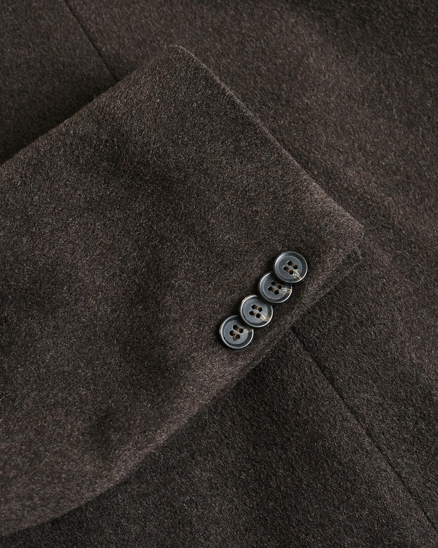 Men | Pre-owned Coats & Jackets | Pre-owned | Oscar Jacobson Sebastian Wool/Cashmere Double Breasted Coat Brown 48