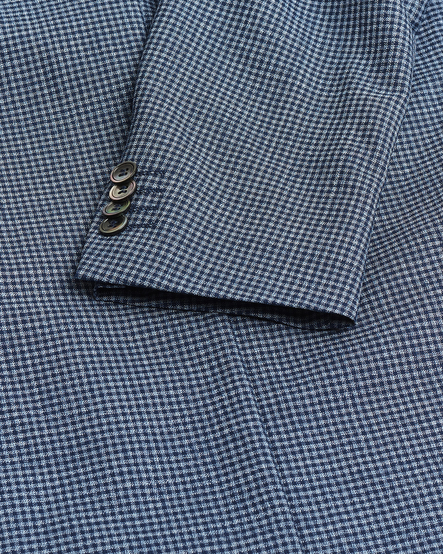 Men | Pre-owned Blazers | Pre-owned | Oscar Jacobson Evens Checked Blazer Blue 50