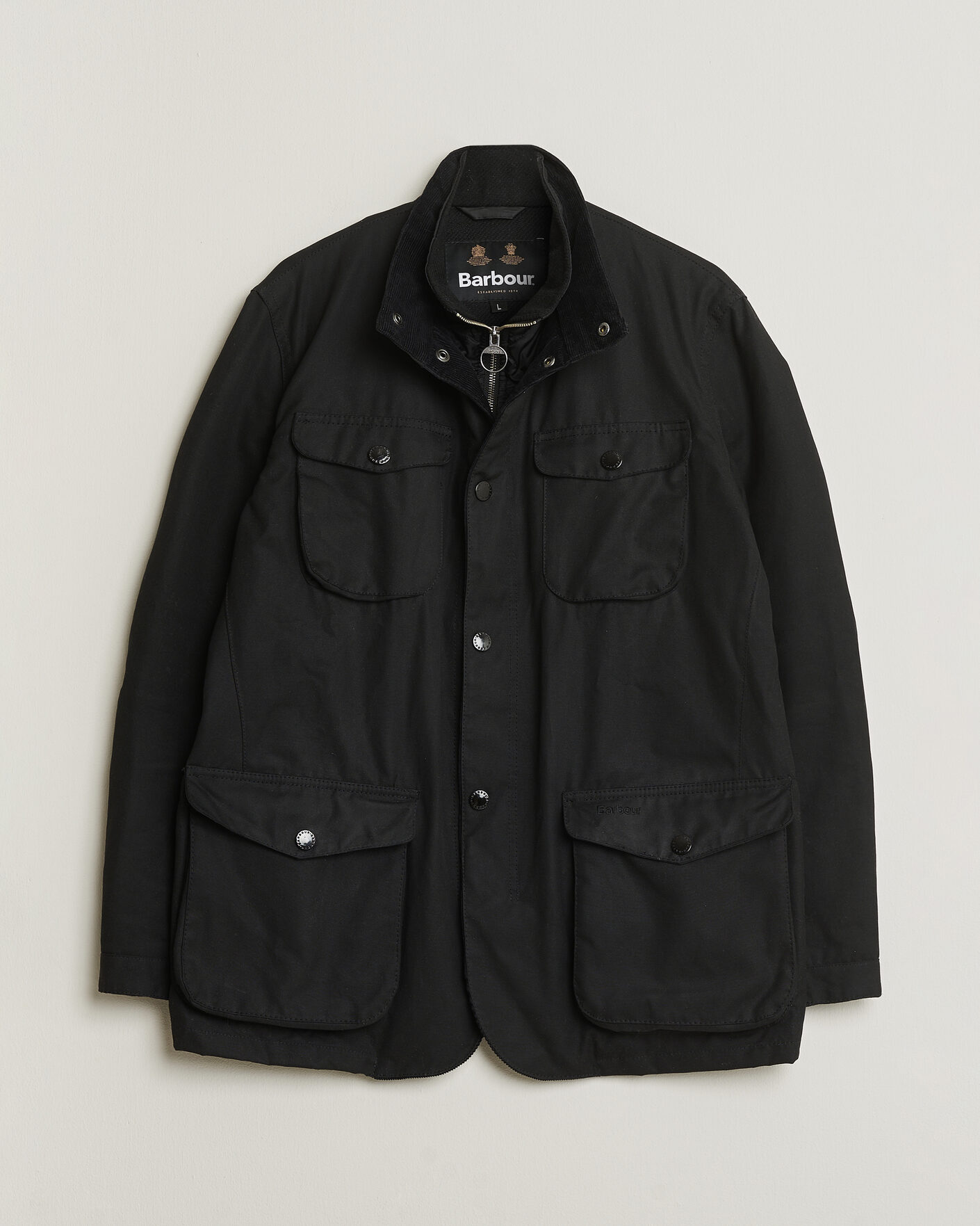 Men | Pre-owned Coats & Jackets | Pre-owned | Barbour Lifestyle Ogston Waxed Jacket Black L