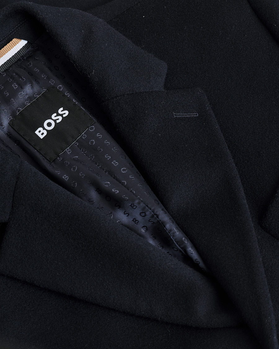 Men | BOSS BLACK Hyde Wool/Cashmere Coat Dark Blue | Pre-owned | BOSS BLACK Hyde Wool/Cashmere Coat Dark Blue