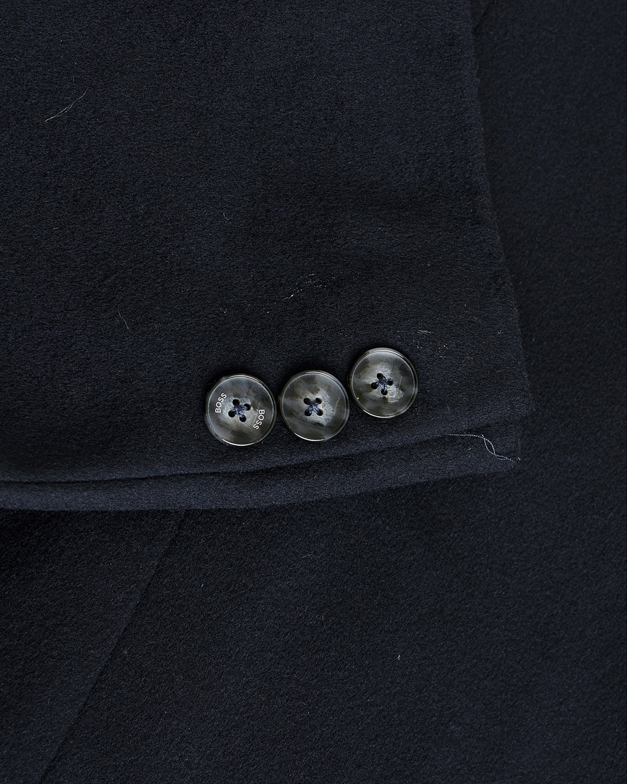 Men | BOSS BLACK Hyde Wool/Cashmere Coat Dark Blue | Pre-owned | BOSS BLACK Hyde Wool/Cashmere Coat Dark Blue