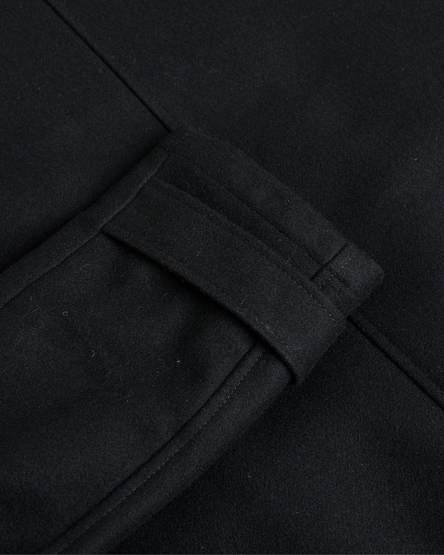 Men | HUGO Double Breasted Wool Coat Black M | Pre-owned | HUGO Double Breasted Wool Coat Black M