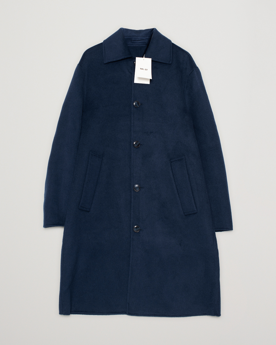 Men | Coats & Jackets | Pre-owned | NN07 Franco Wool Coat Navy Blue