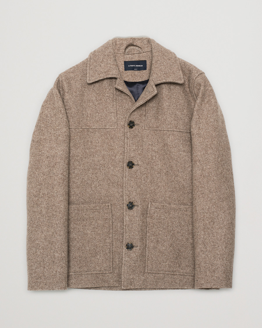 Men | Shirts | Pre-owned | A Day's March Wool Jacket Beige S