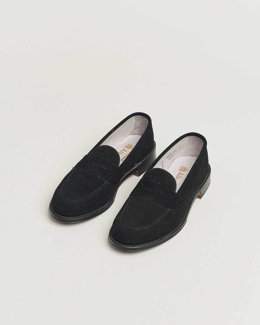 Men | Alden 5737F Penny Loafer Black Suede US7,5 - EU41 | Pre-owned | Alden 5737F Penny Loafer Black Suede US7,5 - EU41