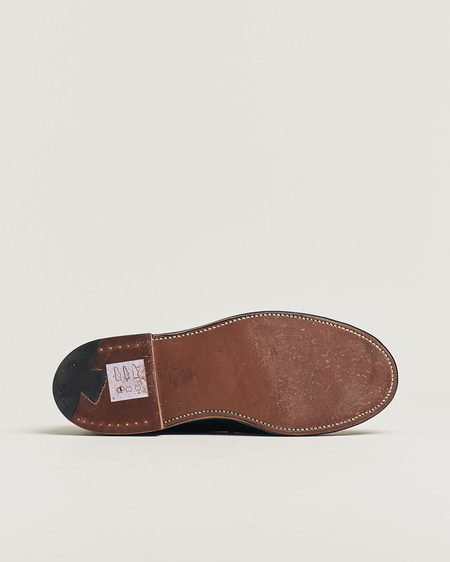 Men | Alden 5737F Penny Loafer Black Suede US7,5 - EU41 | Pre-owned | Alden 5737F Penny Loafer Black Suede US7,5 - EU41