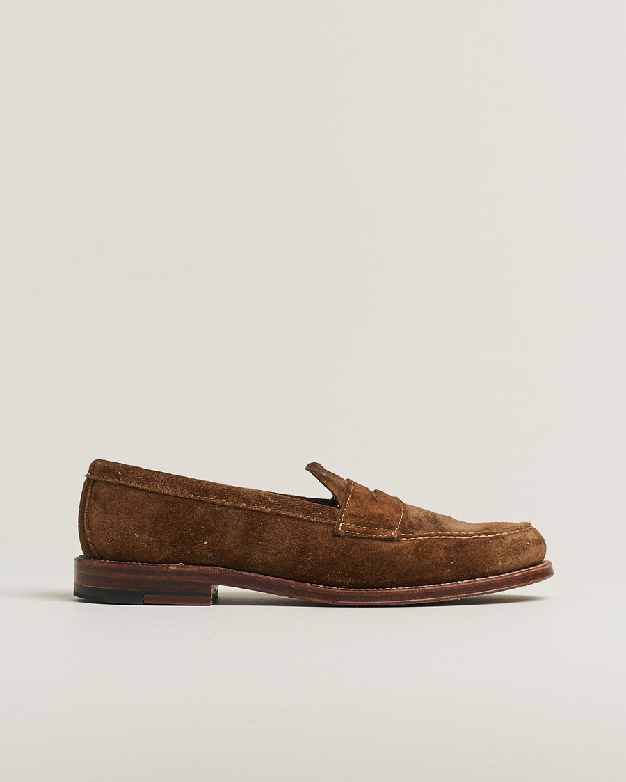 Men | Alden 6243F Unlined Leisure Handsewn Penny Loafer Suede US8 - EU41,5 | Pre-owned | Alden 6243F Unlined Leisure Handsewn Penny Loafer Suede US8 - EU41,5