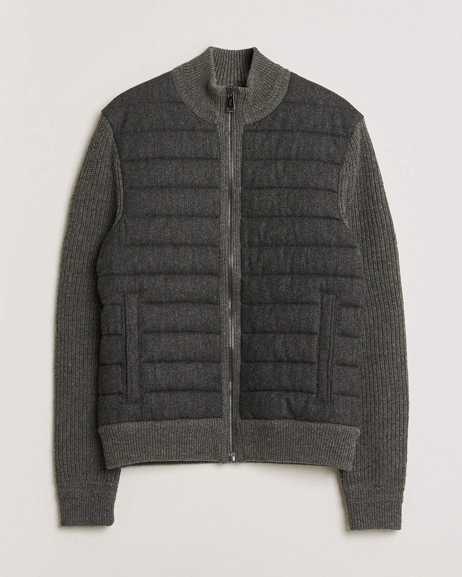 Men | Pre-owned Coats & Jackets | Pre-owned | Polo Ralph Lauren Cashmere Blend Hybrid Full-Zip Dark Grey M