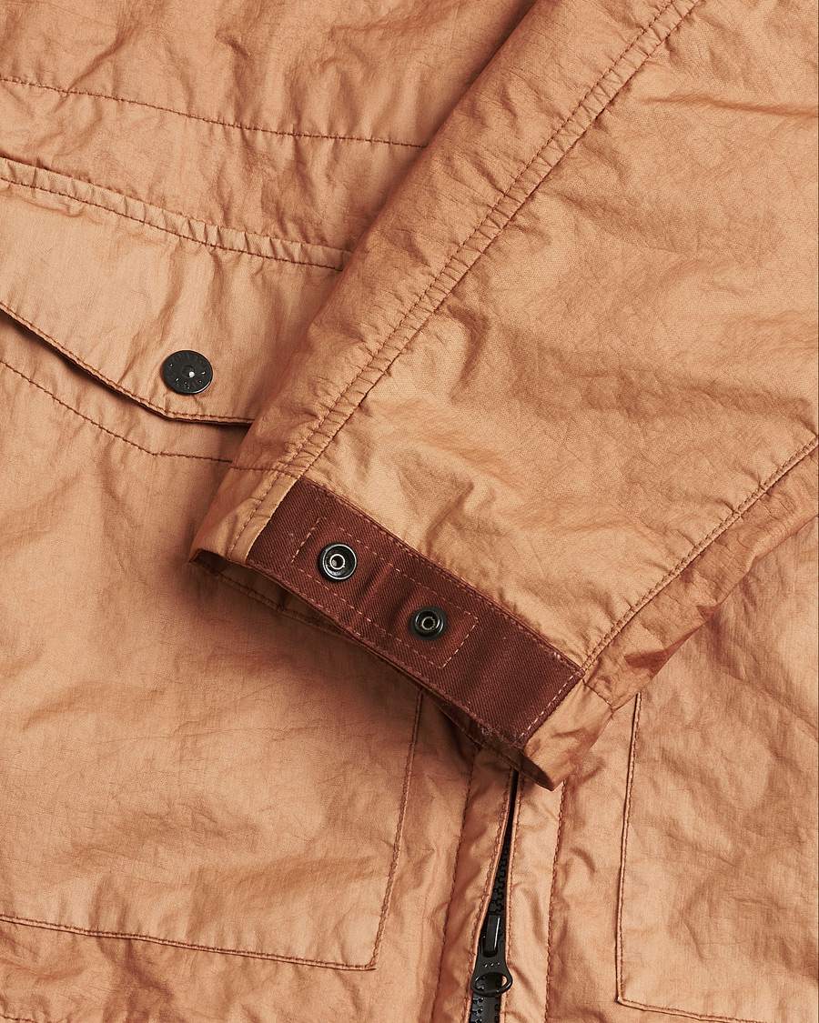 Men | Stone Island Membrana Hooded Jacket Rust M | Pre-owned | Stone Island Membrana Hooded Jacket Rust M