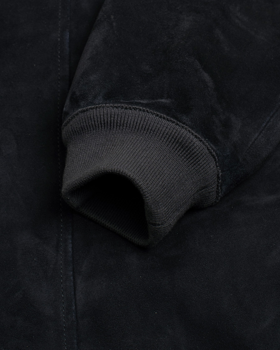 Men | Coats & Jackets | Pre-owned | Valstar Zip Suede Jacket Navy