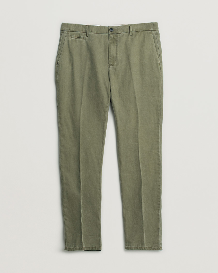 Men | Pre-owned Trousers | Pre-owned | Dondup Joe Cotton Chinos Olive Green