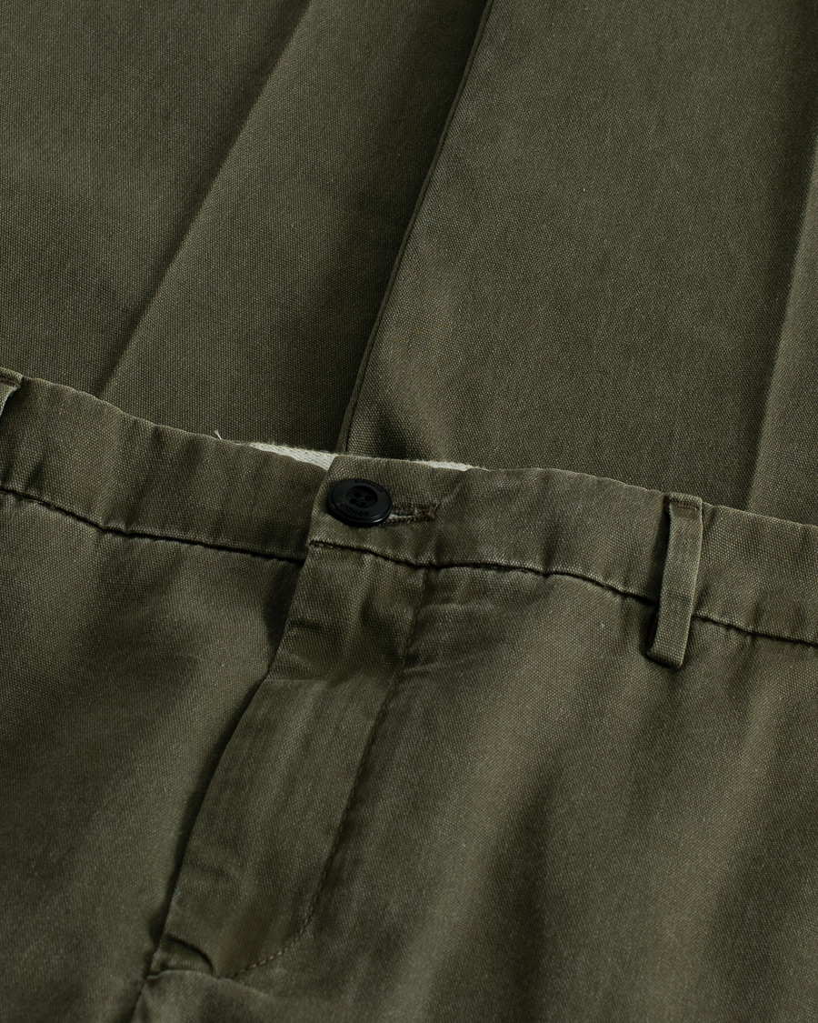 Men | Pre-owned Trousers | Pre-owned | Dondup Joe Cotton Chinos Olive Green