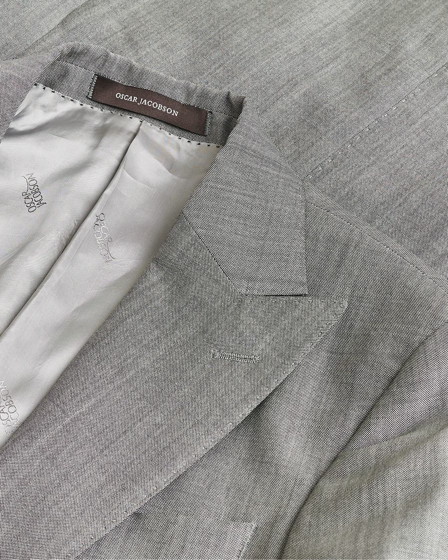 Men | Oscar Jacobson Elmer Suit Grey Melange 48 | Pre-owned | Oscar Jacobson Elmer Suit Grey Melange 48