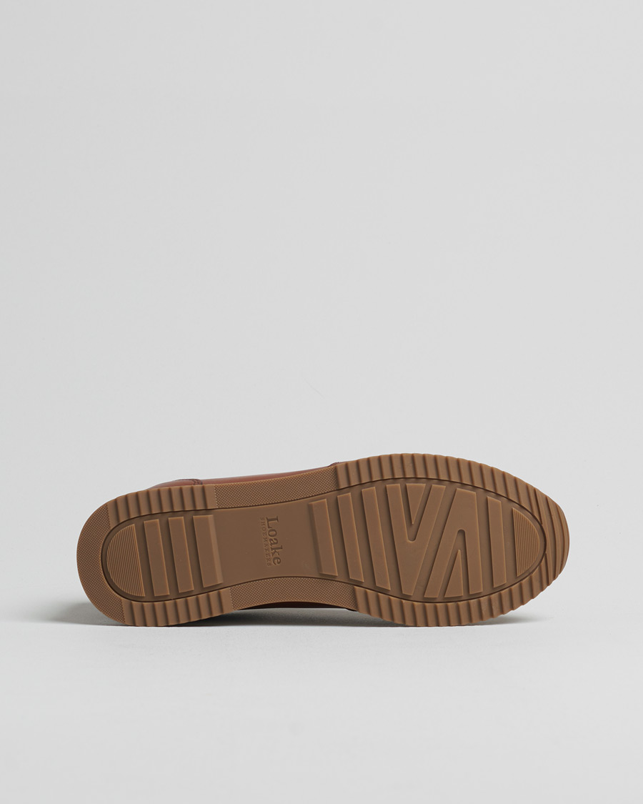 Men | Loake 1880 Bannister Leather Running Sneaker Cedar | Pre-owned | Loake 1880 Bannister Leather Running Sneaker Cedar