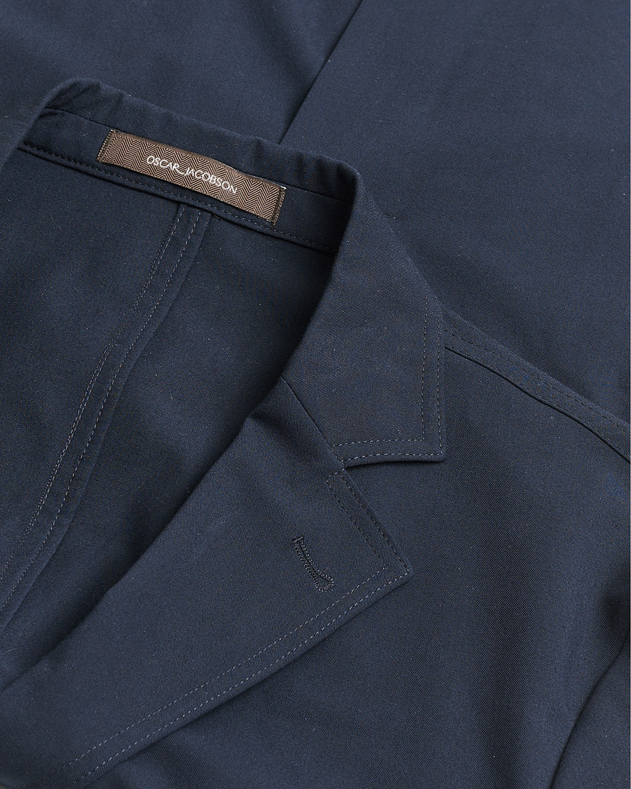 Men | Pre-owned Blazers | Pre-owned | Oscar Jacobson Faber Stretch Blazer Navy 46
