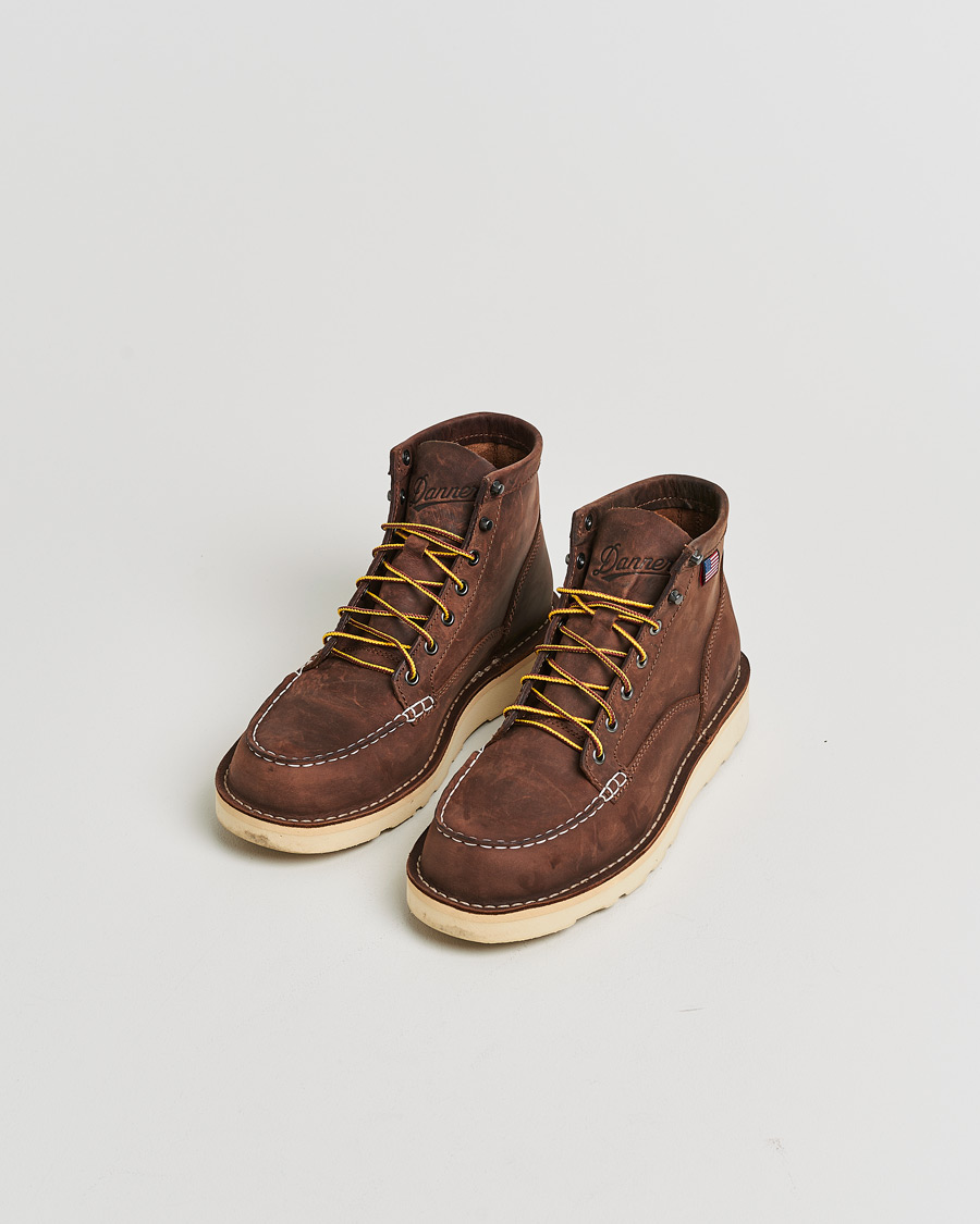 Men | Danner Bull Run Leather Moc Toe Boot Brown US9 - EU43 | Pre-owned | Danner Bull Run Leather Moc Toe Boot Brown US9 - EU43