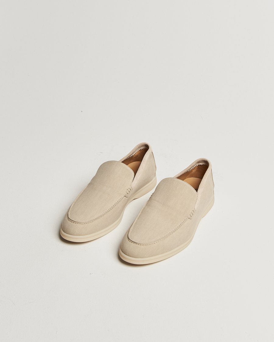 Men | Loro Piana Summer Walk Beige Linen 44 | Pre-owned | Loro Piana Summer Walk Beige Linen 44