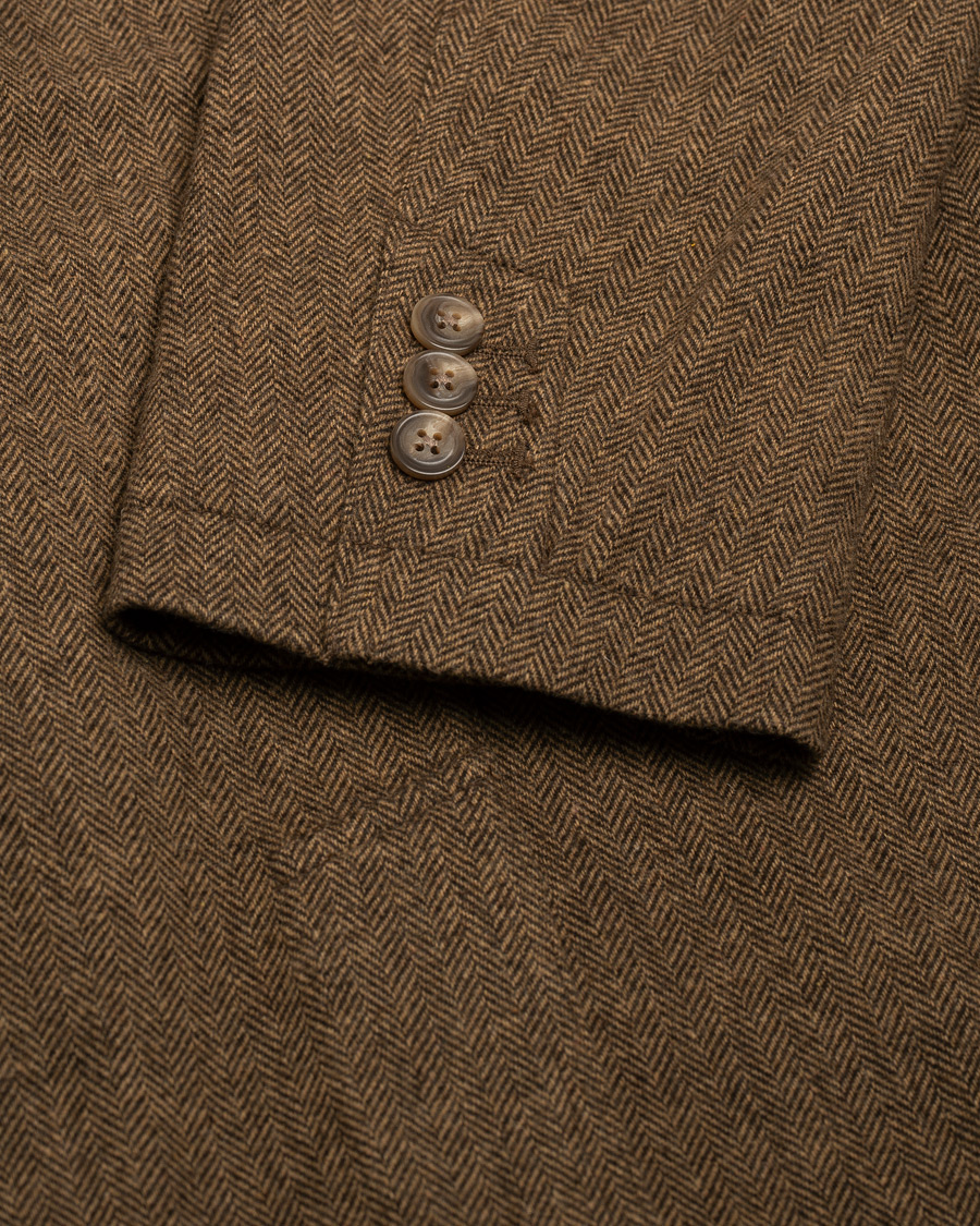 Men | Blazers | Pre-owned | Polo Ralph Lauren Classic Herringbone Sportcoat Brown/Tan