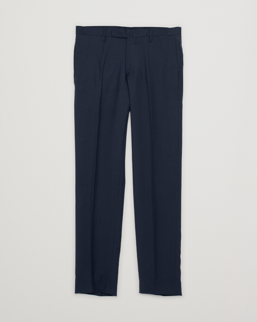 Men | Trousers | Pre-owned | Boglioli Wool Trousers Navy 46