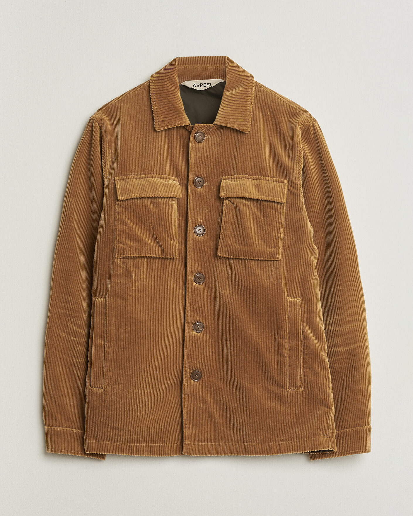 Men | Pre-owned Coats & Jackets | Pre-owned | Aspesi Corduroy Cotton Shirt Jacket Tan L