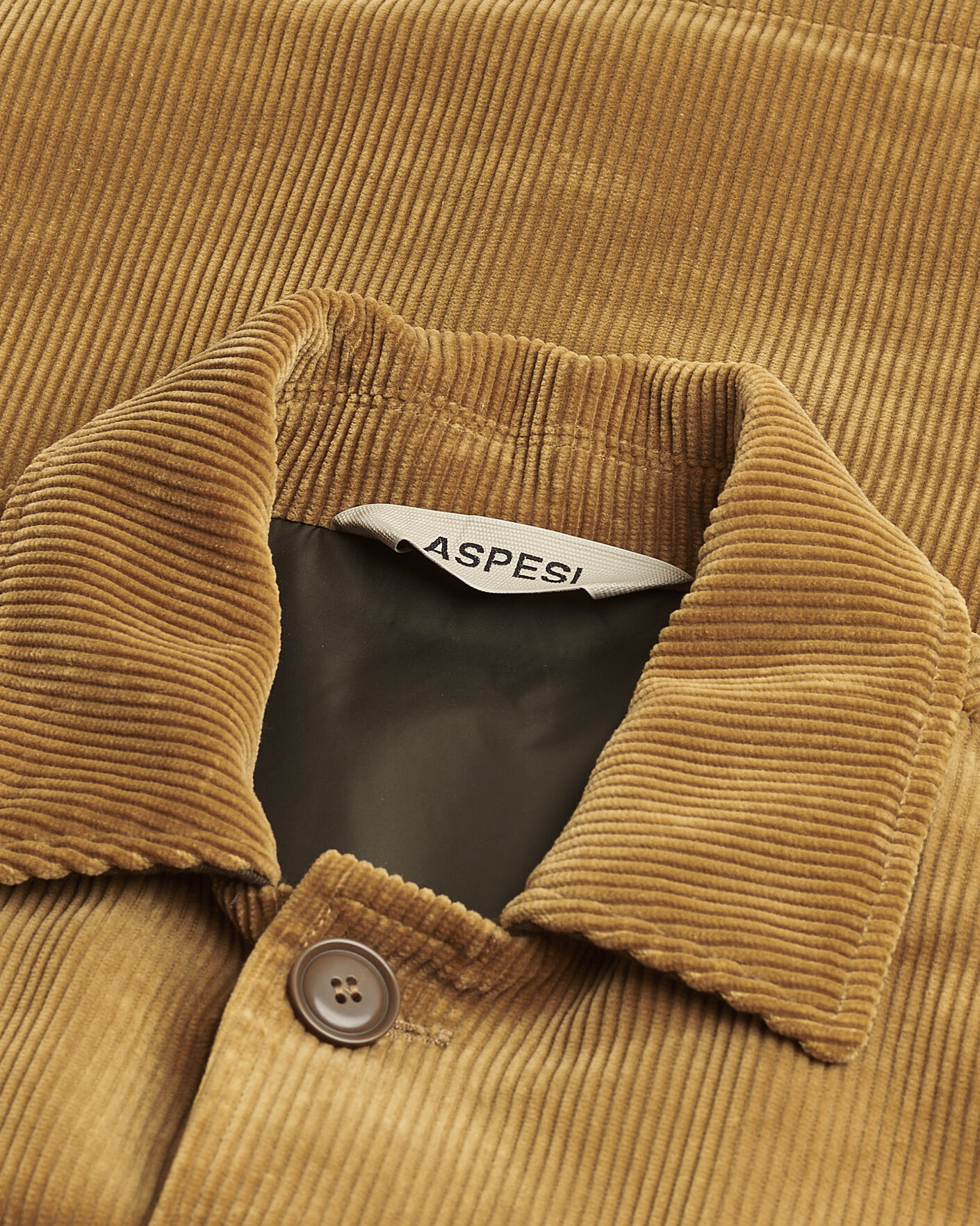 Men | Pre-owned Coats & Jackets | Pre-owned | Aspesi Corduroy Cotton Shirt Jacket Tan L