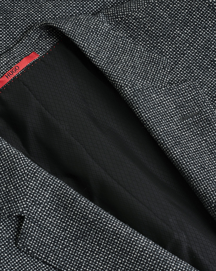 Men | Pre-owned Blazers | Pre-owned | HUGO Flannel Wool Blazer Grey 54