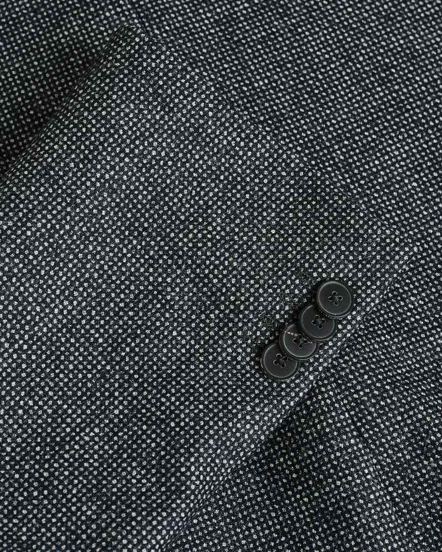 Men | Pre-owned Blazers | Pre-owned | HUGO Flannel Wool Blazer Grey 54