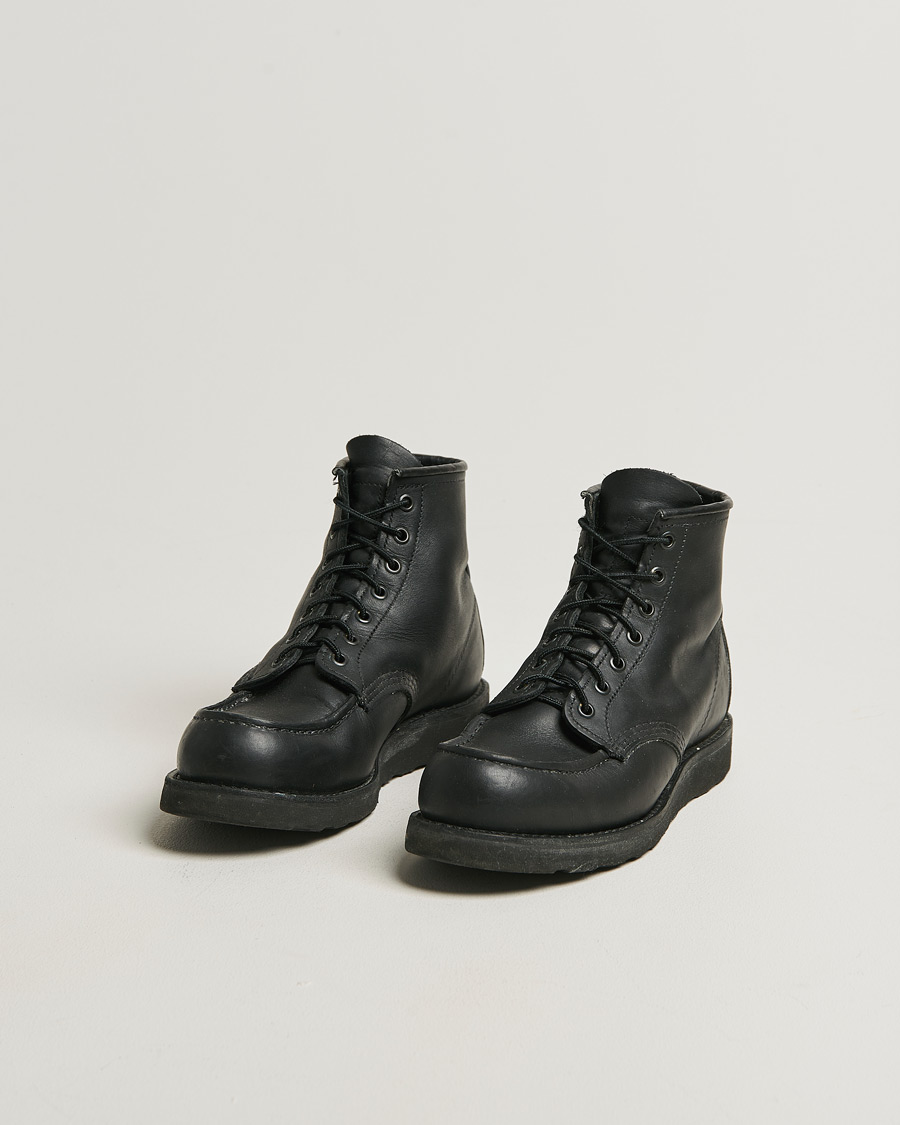 Men | Red Wing Shoes Moc Toe Boot Black Harness US8,5 - EU41,5 | Pre-owned | Red Wing Shoes Moc Toe Boot Black Harness US8,5 - EU41,5