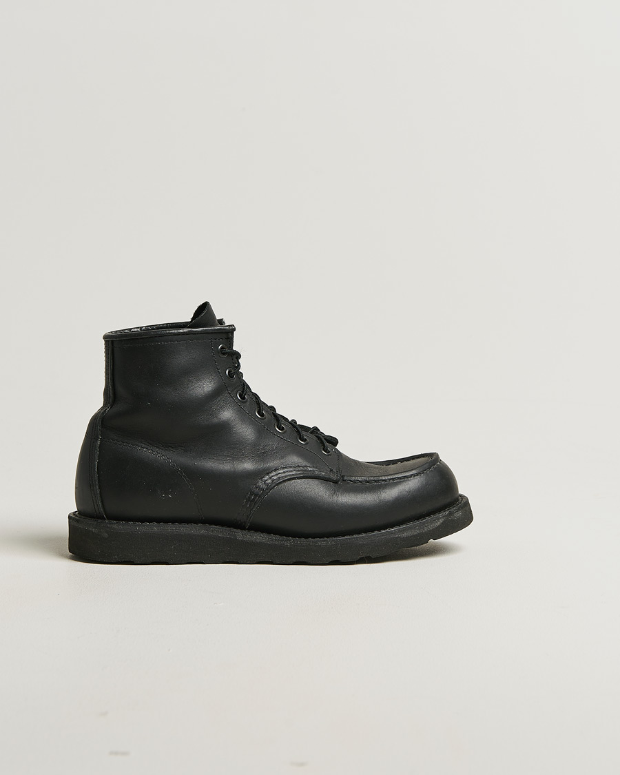 Men | Red Wing Shoes Moc Toe Boot Black Harness US8,5 - EU41,5 | Pre-owned | Red Wing Shoes Moc Toe Boot Black Harness US8,5 - EU41,5