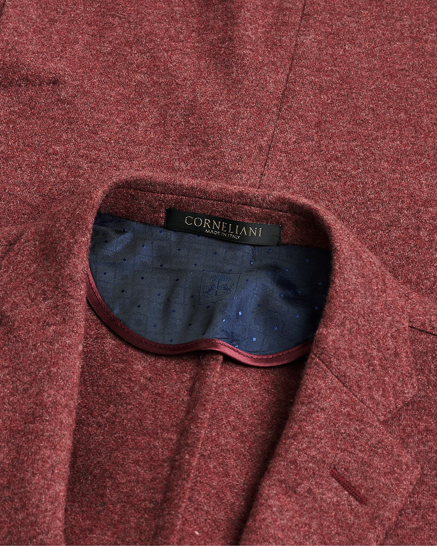 Men | Corneliani Unlined Knitted Cashmere Blazer Rust 48 | Pre-owned | Corneliani Unlined Knitted Cashmere Blazer Rust 48