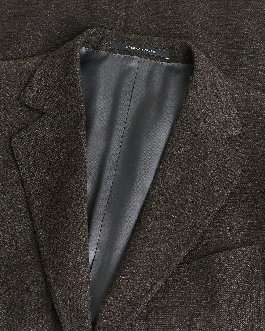 Men | Tiger of Sweden Patch Pocket Wool Blazer Brown 50 | Pre-owned | Tiger of Sweden Patch Pocket Wool Blazer Brown 50