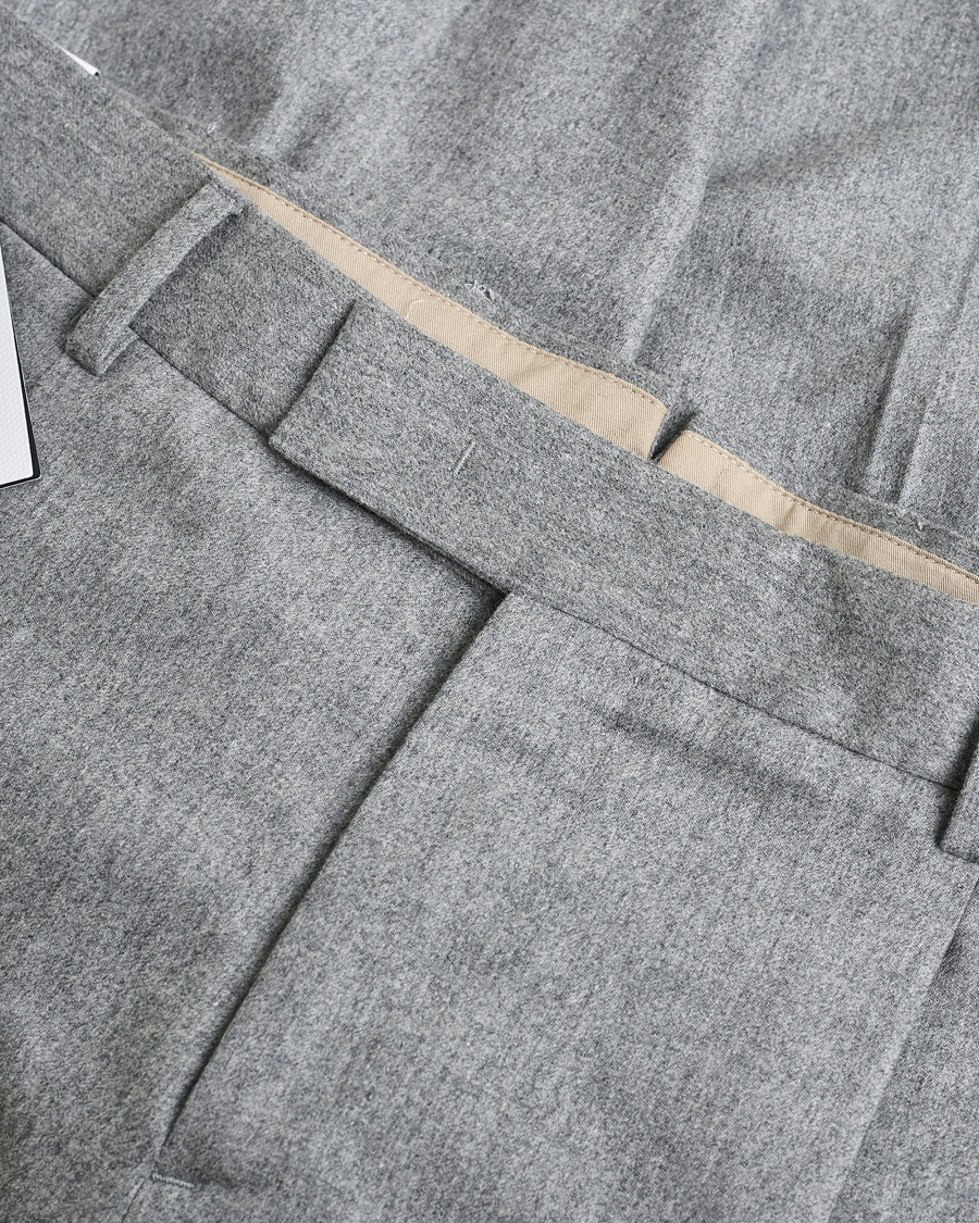 Men | Pre-owned Trousers | Pre-owned | PT01 Pleated Wool Trousers Grey Melange 50