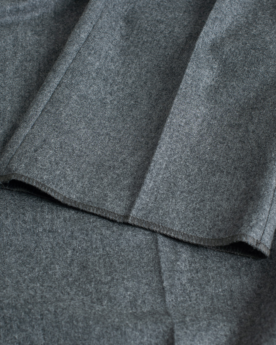 Men | Trousers | Pre-owned | Zegna Carded Flannel Trousers Grey Melange