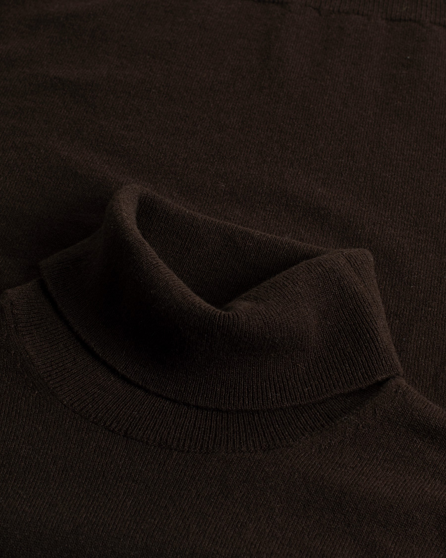 Men | Zanone Virgin Wool/Cashmere Rollneck Brown 50 | Pre-owned | Zanone Virgin Wool/Cashmere Rollneck Brown 50