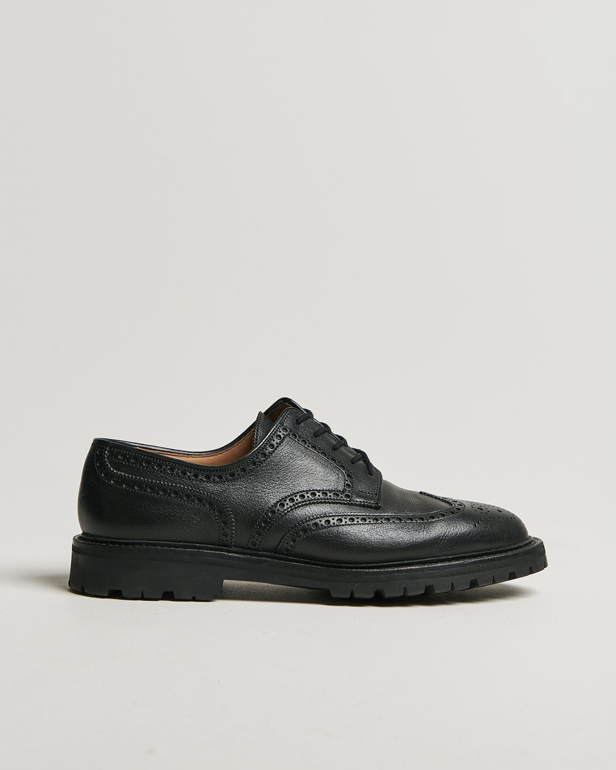 Men | Crockett & Jones Pembroke Milled Grain Vibram Black | Pre-owned | Crockett & Jones Pembroke Milled Grain Vibram Black