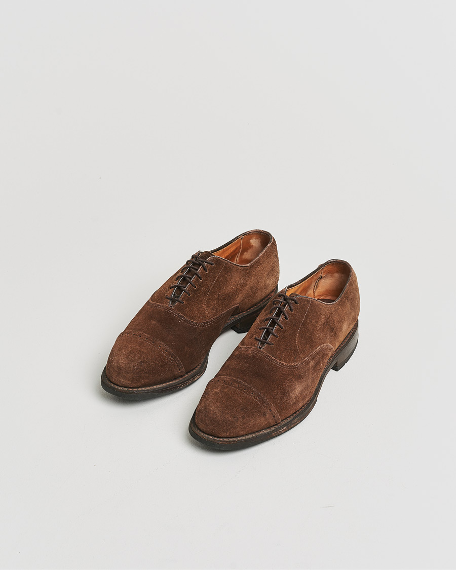 Men | Pre-owned Welted shoes | Pre-owned | Allen Edmonds Barlow Oxford Dark Brown Suede UK8,5 - EU42