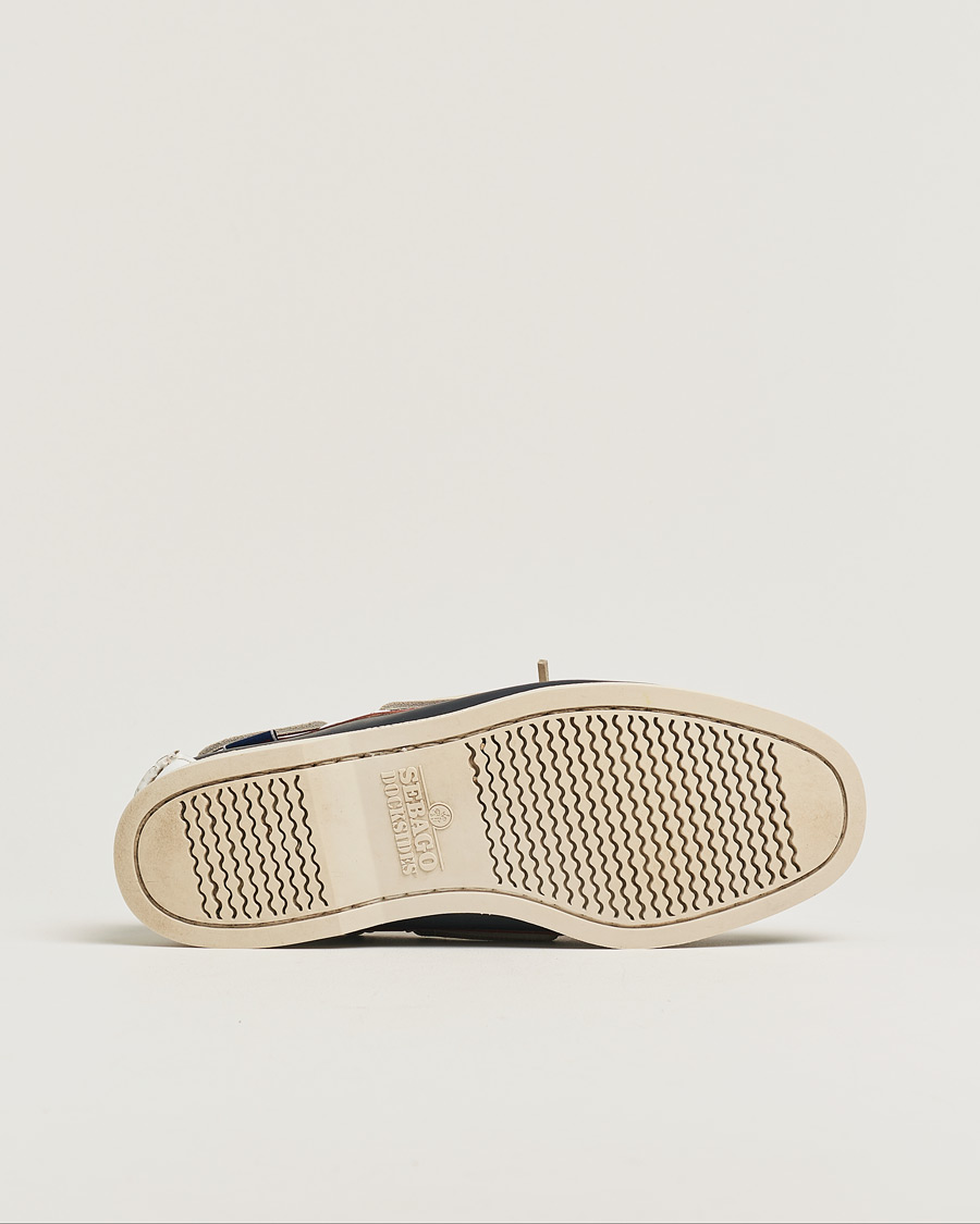 Men | Sebago Docksides Navy/Red/White US11,5 - EU46 | Pre-owned | Sebago Docksides Navy/Red/White US11,5 - EU46