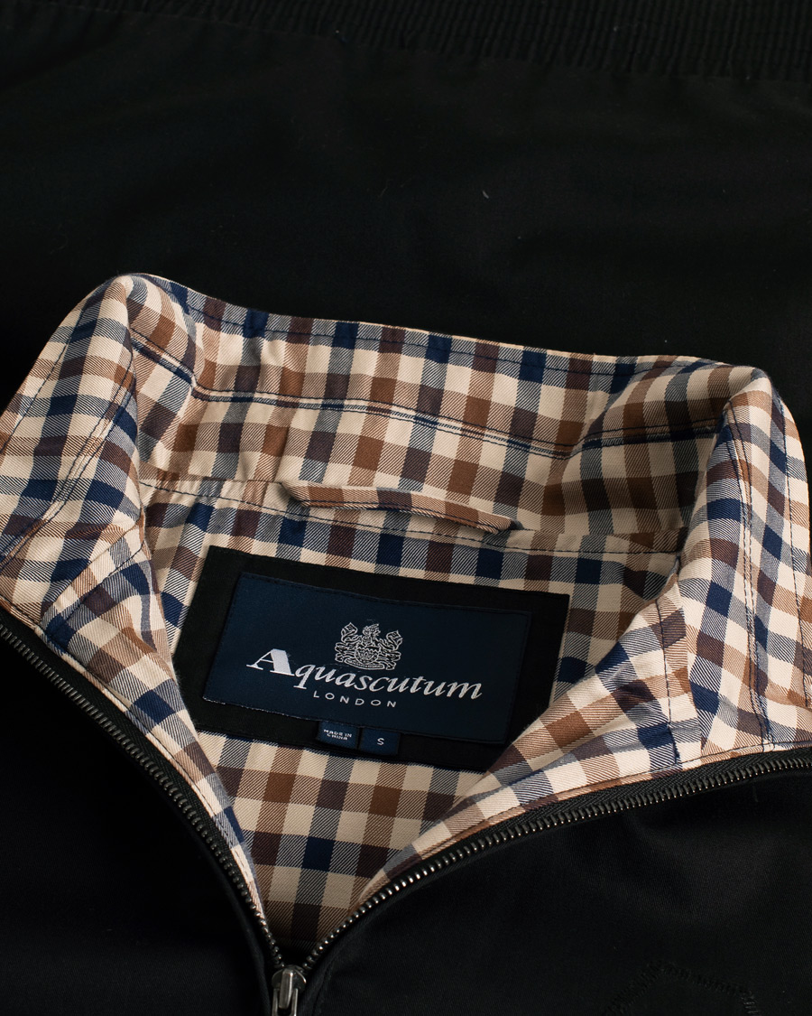 Men | Coats & Jackets | Pre-owned | Aquascutum Harrington Jacket Black S