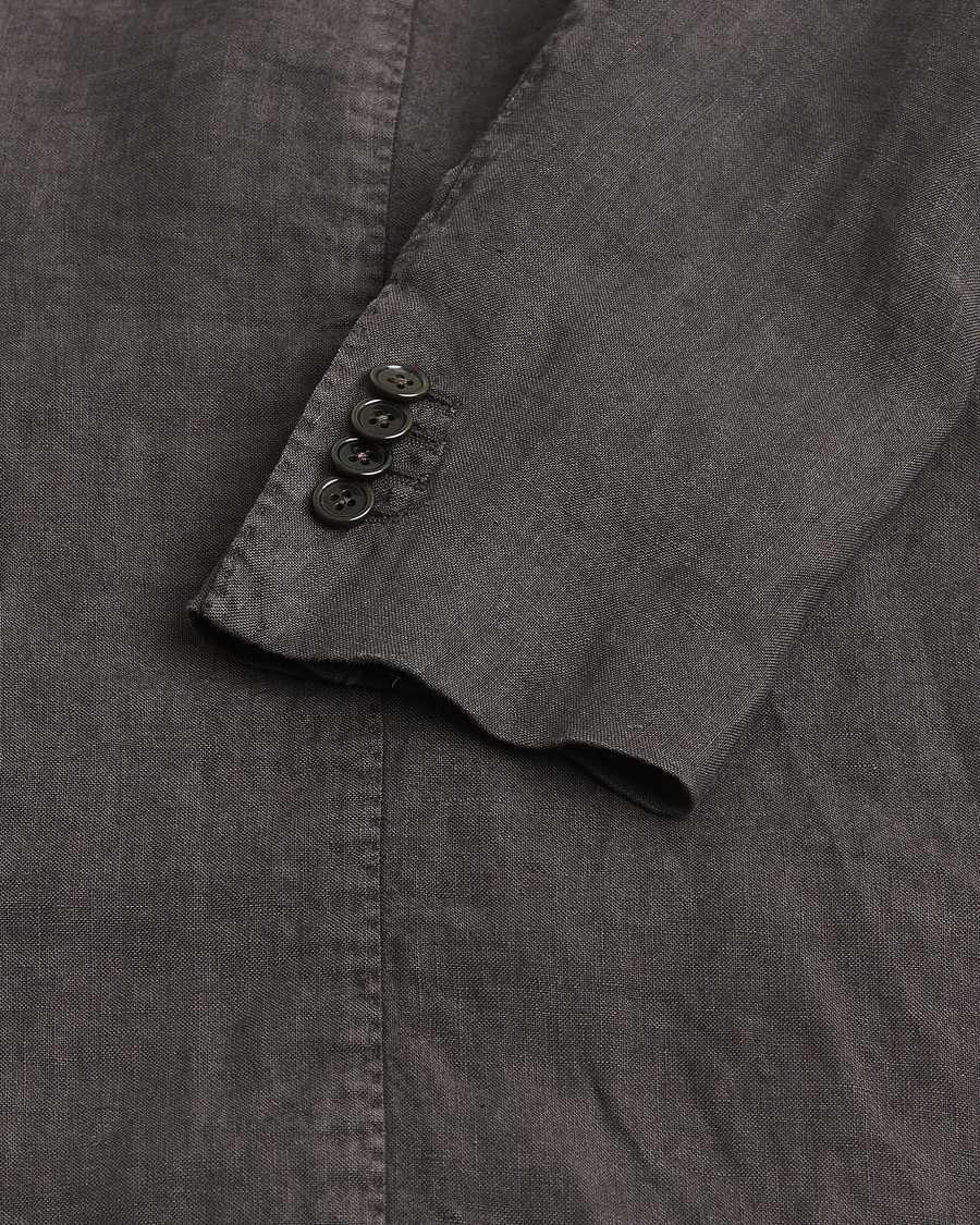 Men | Pre-owned Blazers | Pre-owned | Boglioli K Jacket Linen Blazer Dark Brown 46