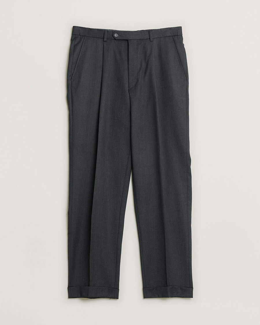 Men | Oscar Jacobson Vintage Wool Suit Dark Grey 50 | Pre-owned | Oscar Jacobson Vintage Wool Suit Dark Grey 50