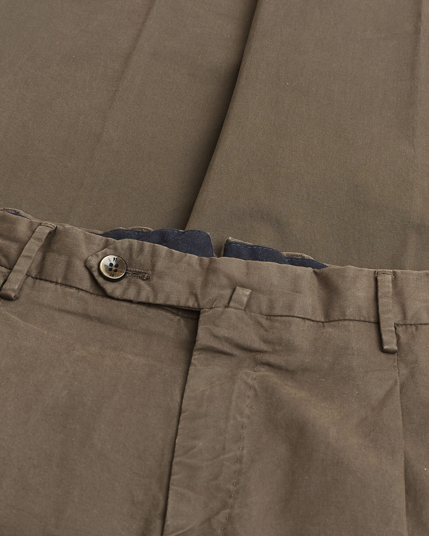 Men | Pre-owned Trousers | Pre-owned | PT01 Gentleman Fit Cotton/Stretch Trousers Brown 52