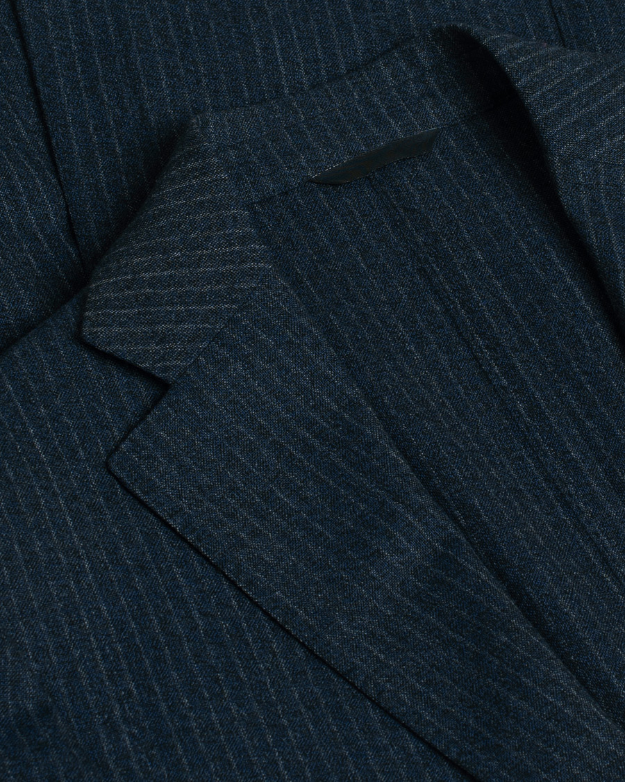 Men | Blazers | Pre-owned | Eidos Napoli 3-Piece Pinstripe Suit Wool Navy 48