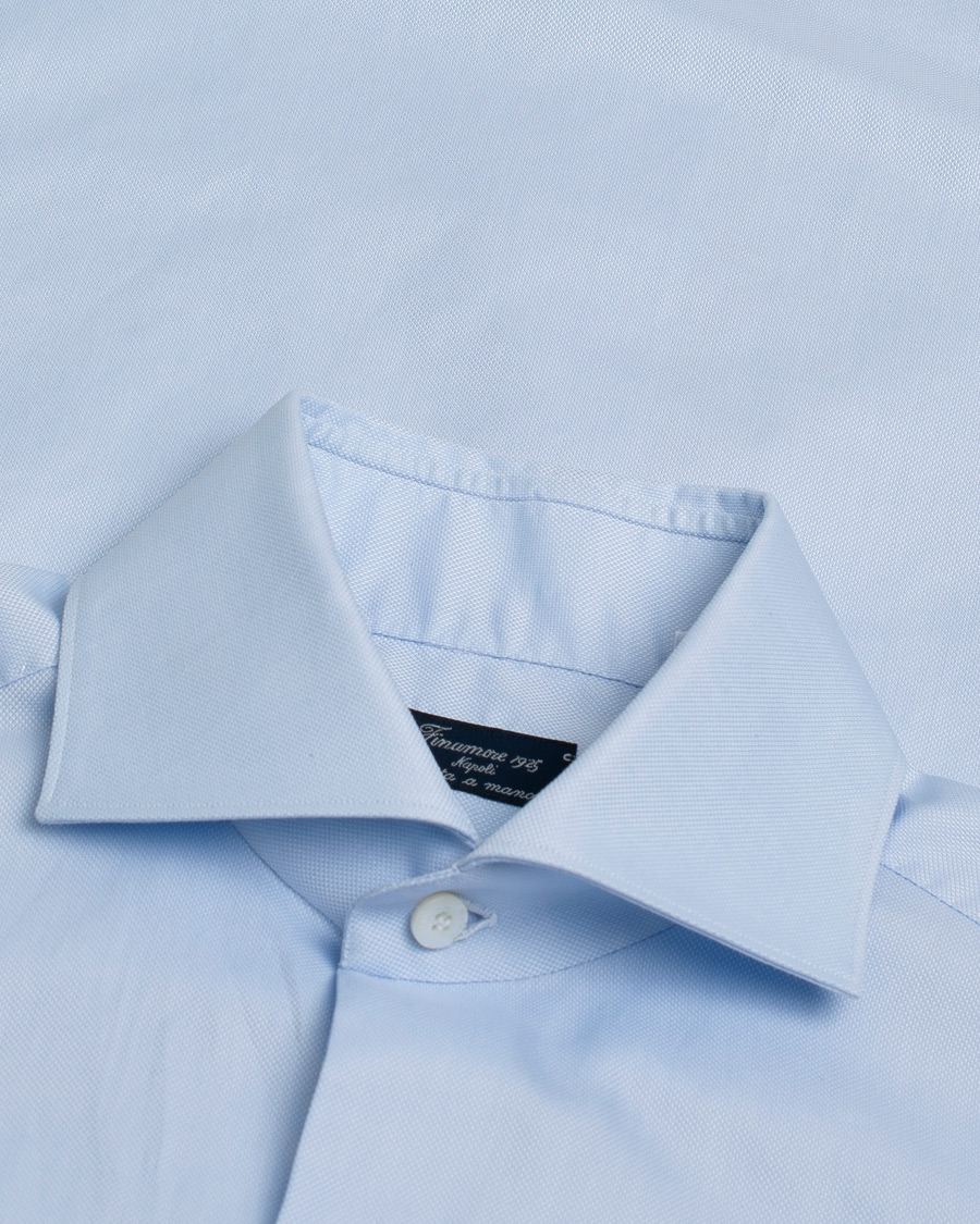 Men | Shirts | Pre-owned | Finamore Napoli Milano Slim Royal Oxford Dress Shirt Light Blue