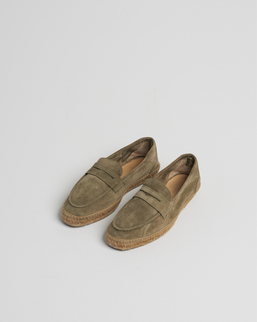 Men | Pre-owned Shoes | Pre-owned | Castañer Nacho Casual Suede Loafers Verde Bosque