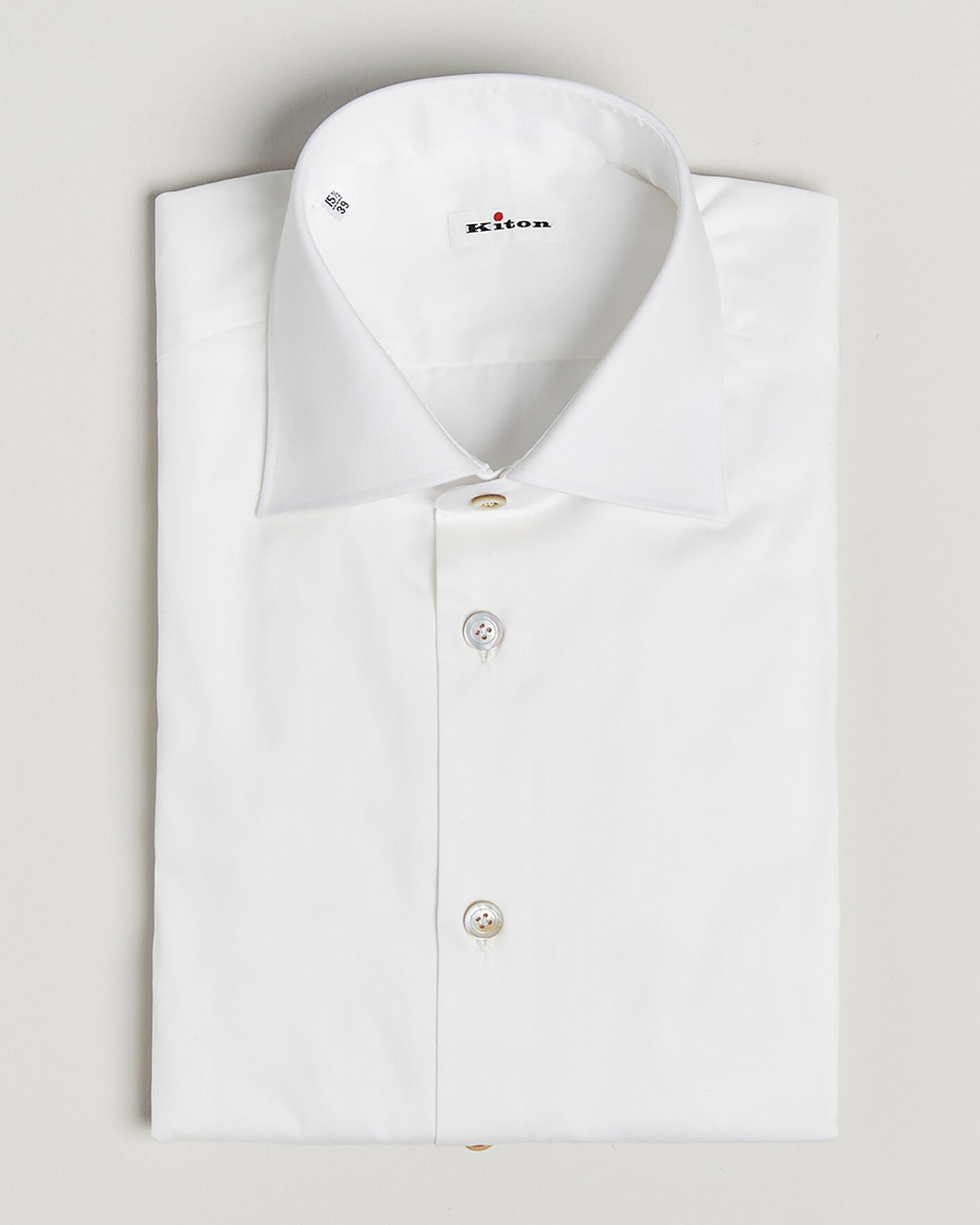 Men | Pre-owned Shirts | Pre-owned | Kiton Slim Fit Dress Shirt White 38 - S