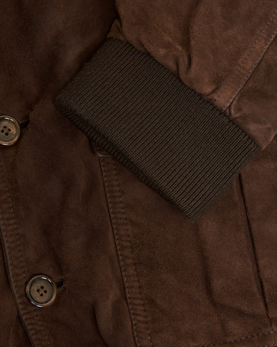 Men | Valstar Valstarino Suede Jacket Dark Brown 54 | Pre-owned | Valstar Valstarino Suede Jacket Dark Brown 54